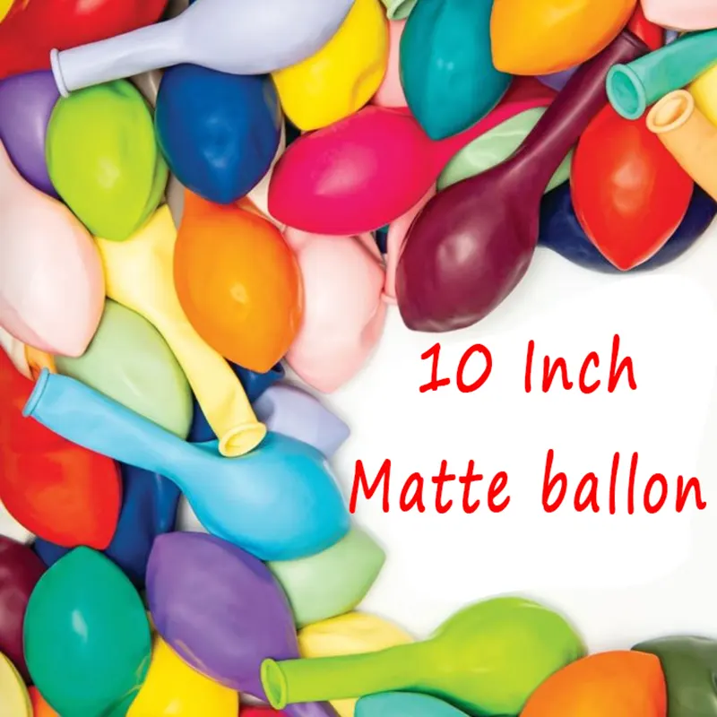 10 လက်မ Matte Boloons