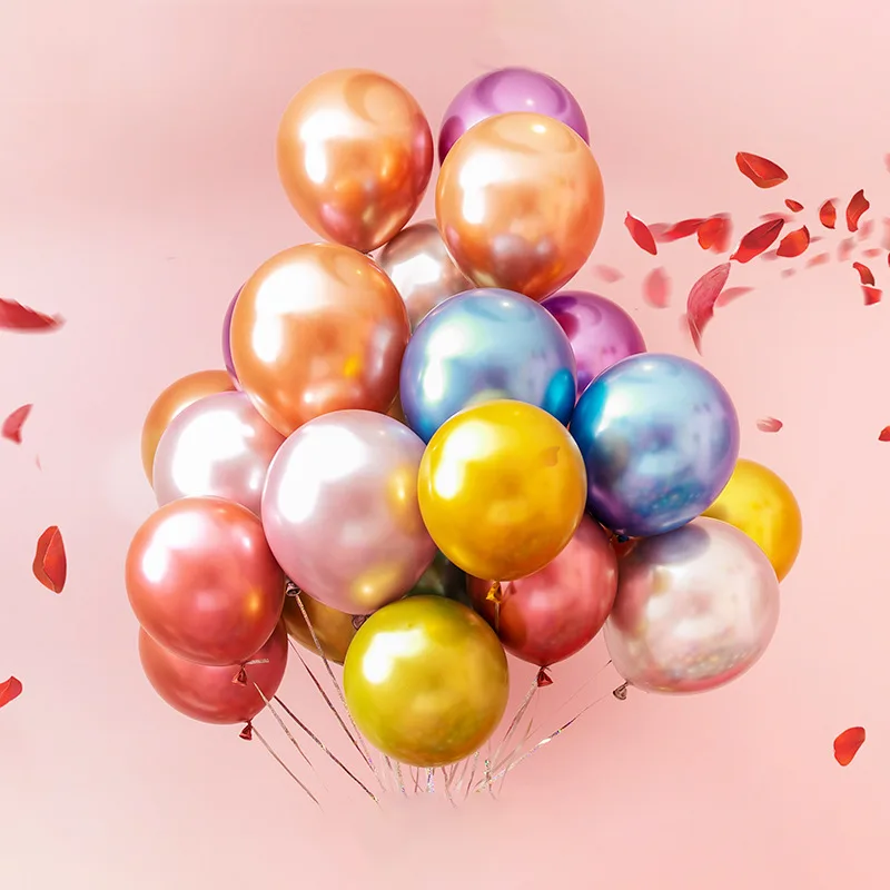 12 လက်မ Metallic Latex Balloon