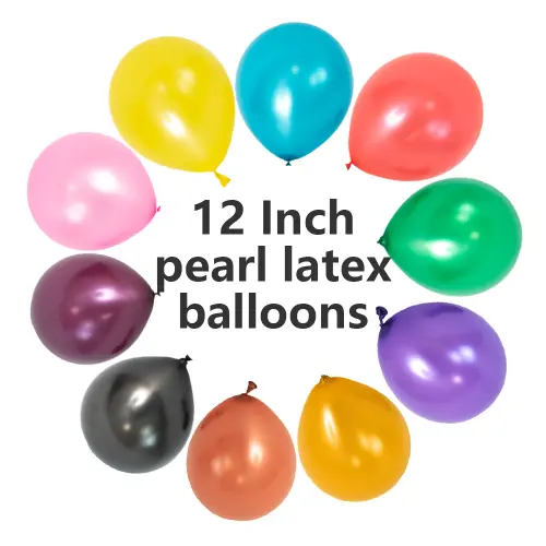 12 လက်မ Pearl Latex Balloons