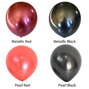 Pearl နှင့် Metallic Latex Balloons