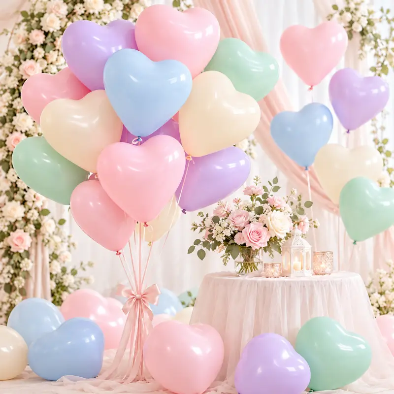 အစုလိုက်အမှာစာများအတွက် Heart Latex Balloon Dimensions ကို အတည်ပြုနည်း