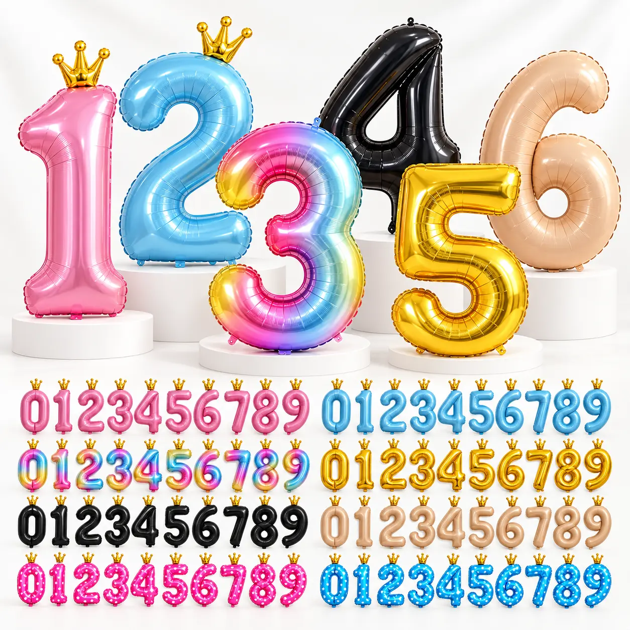 32 လက်မ နံပါတ် Foil Balloons