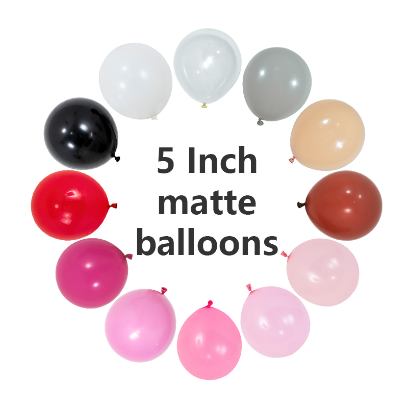 5 လက်မ Matte Latex Balloons