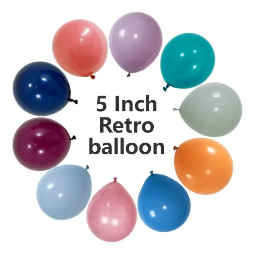 5 လက်မ Retro Latex Balloons