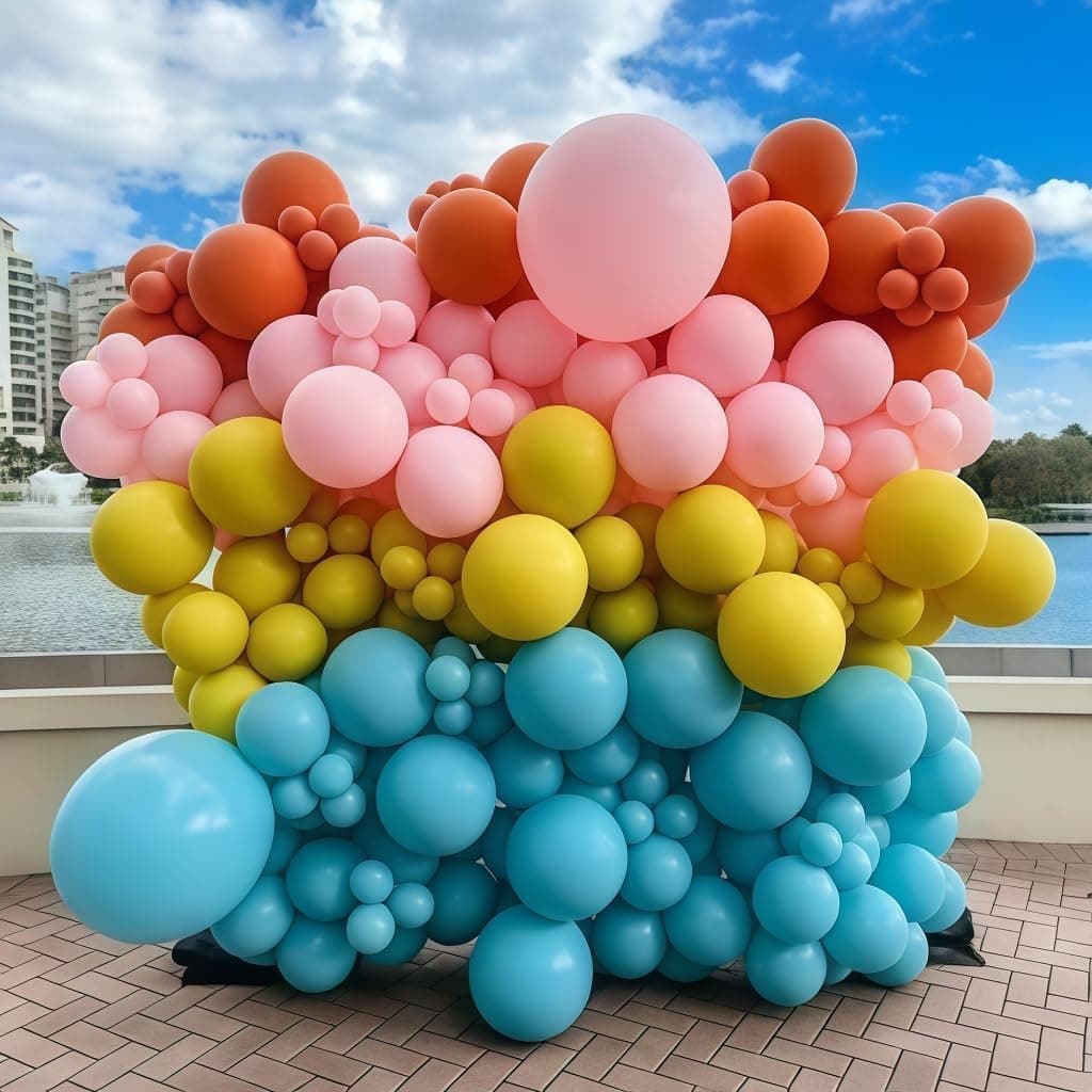 Boho Retro Balloon ပန်းကုံးအစုံ