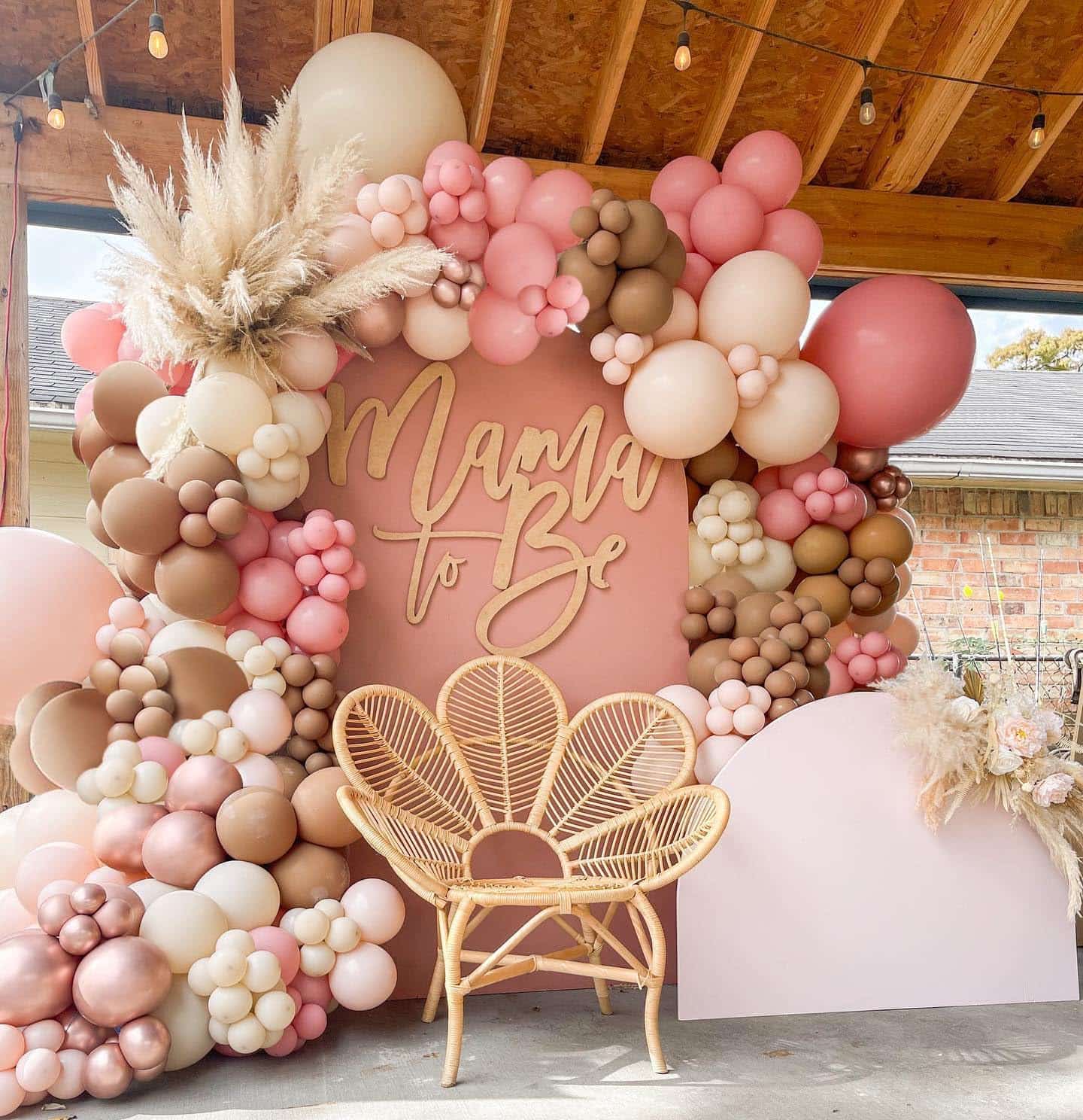 Boho မင်္ဂလာဆောင် Balloon Garland Arch Kit