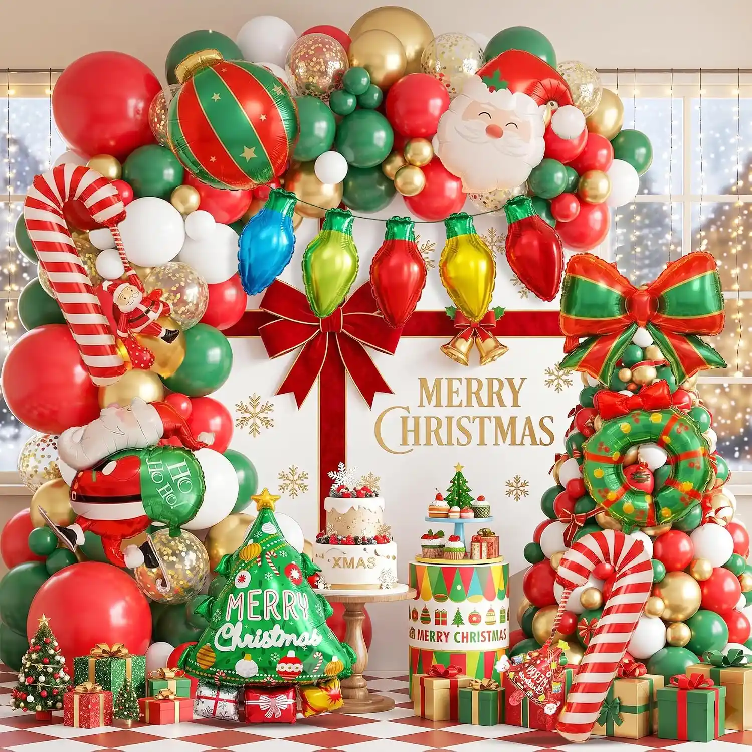 ခရစ္စမတ်မီးပုံးပျံ Garland Arch Kits