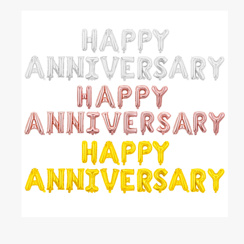 ပျော်ရွှင်ဖွယ်နှစ်ပတ်လည်နေ့ foil မီးပုံးပျံ