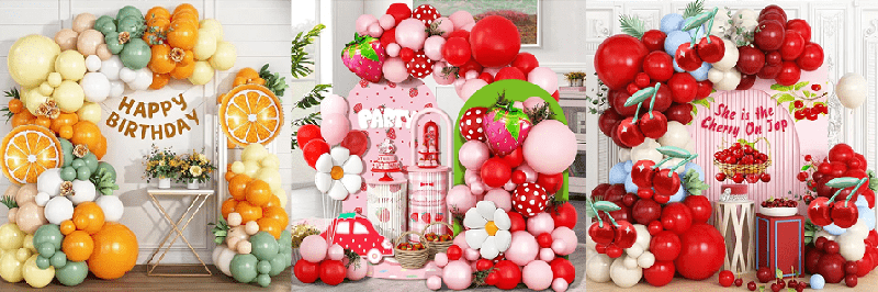 Fruits and vegetables balloon garland kits