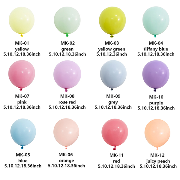 ၃၆ လက်မ Macaron Latex Balloons