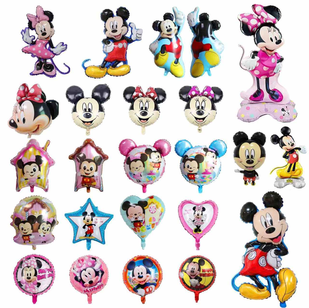 Mickey နှင့် Minnie သတ္တုပါးပူဖောင်းများ