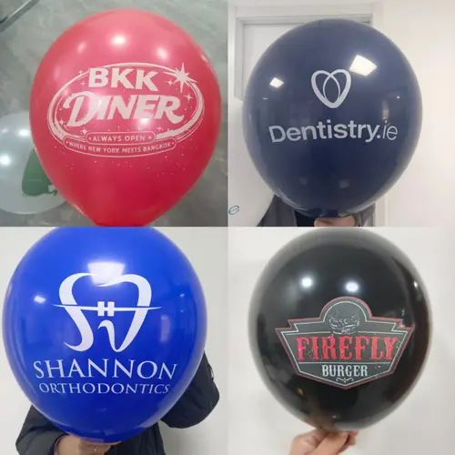 အရောင်မျိုးစုံ Logo Balloons