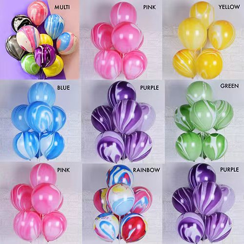 Rainbow Tie Dye latex Balloons များ